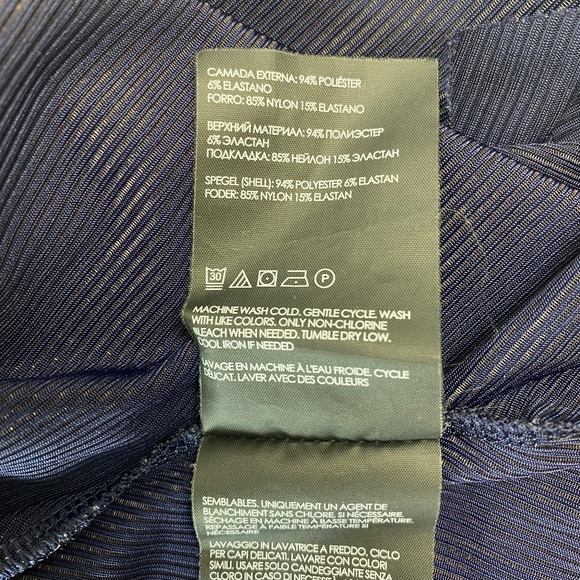 CLUB MONACO Textured Midi Skirt in Blue size Small - Picture 6 of 9